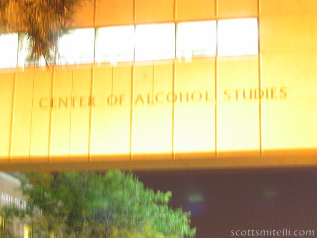 Horrible picture of the "Center of Alcohol Studies"