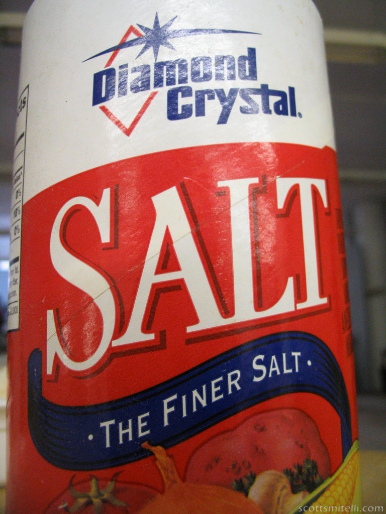 Salt. The finer salt.