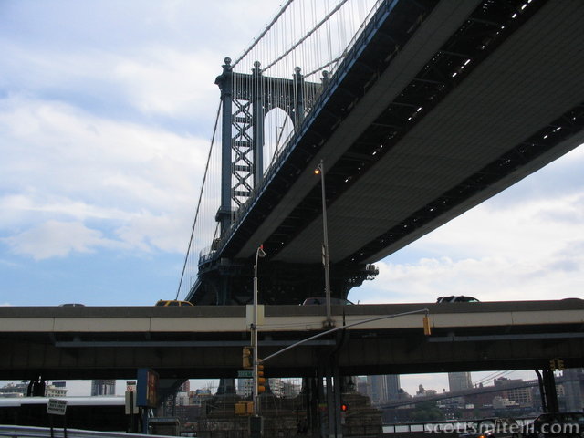 A less interesting view of the Manhattan Bridge
