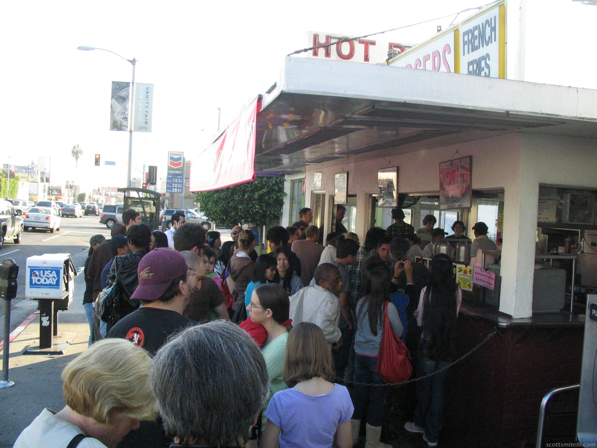 This is a hot dog line.