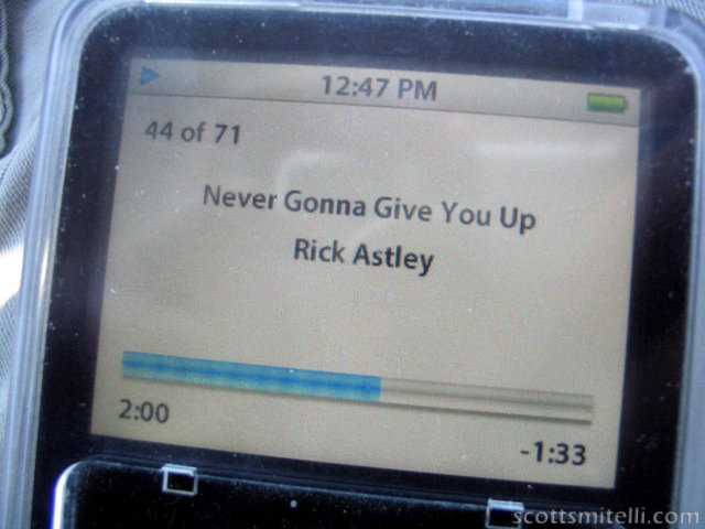 Rickrolled the car...