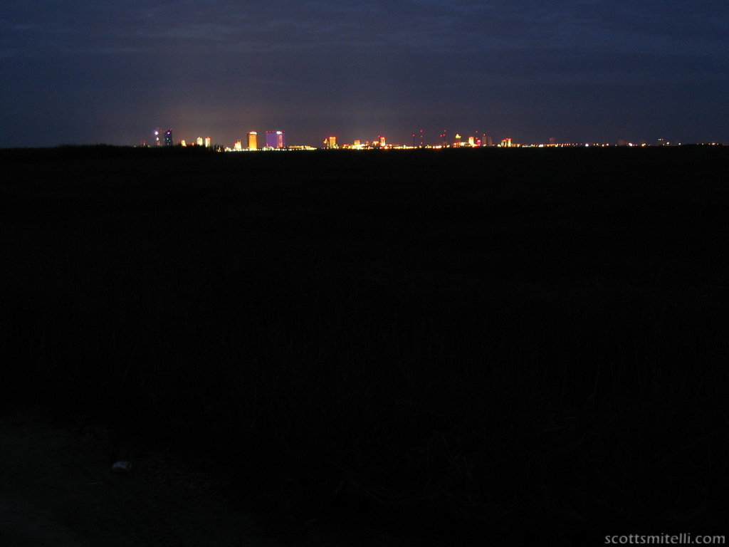 Atlantic City, from some dirt road