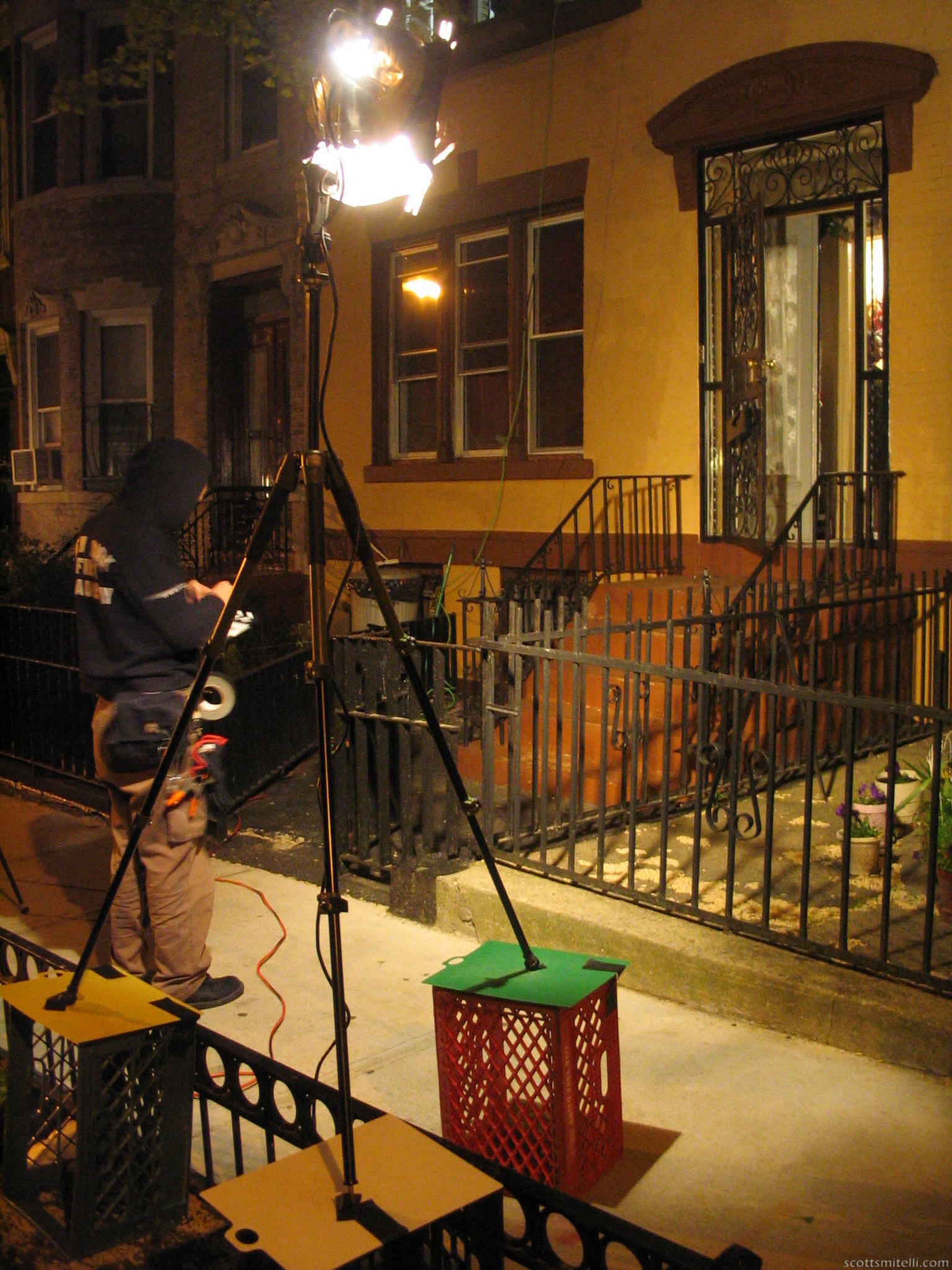 First shot: A stoop in Crown Heights