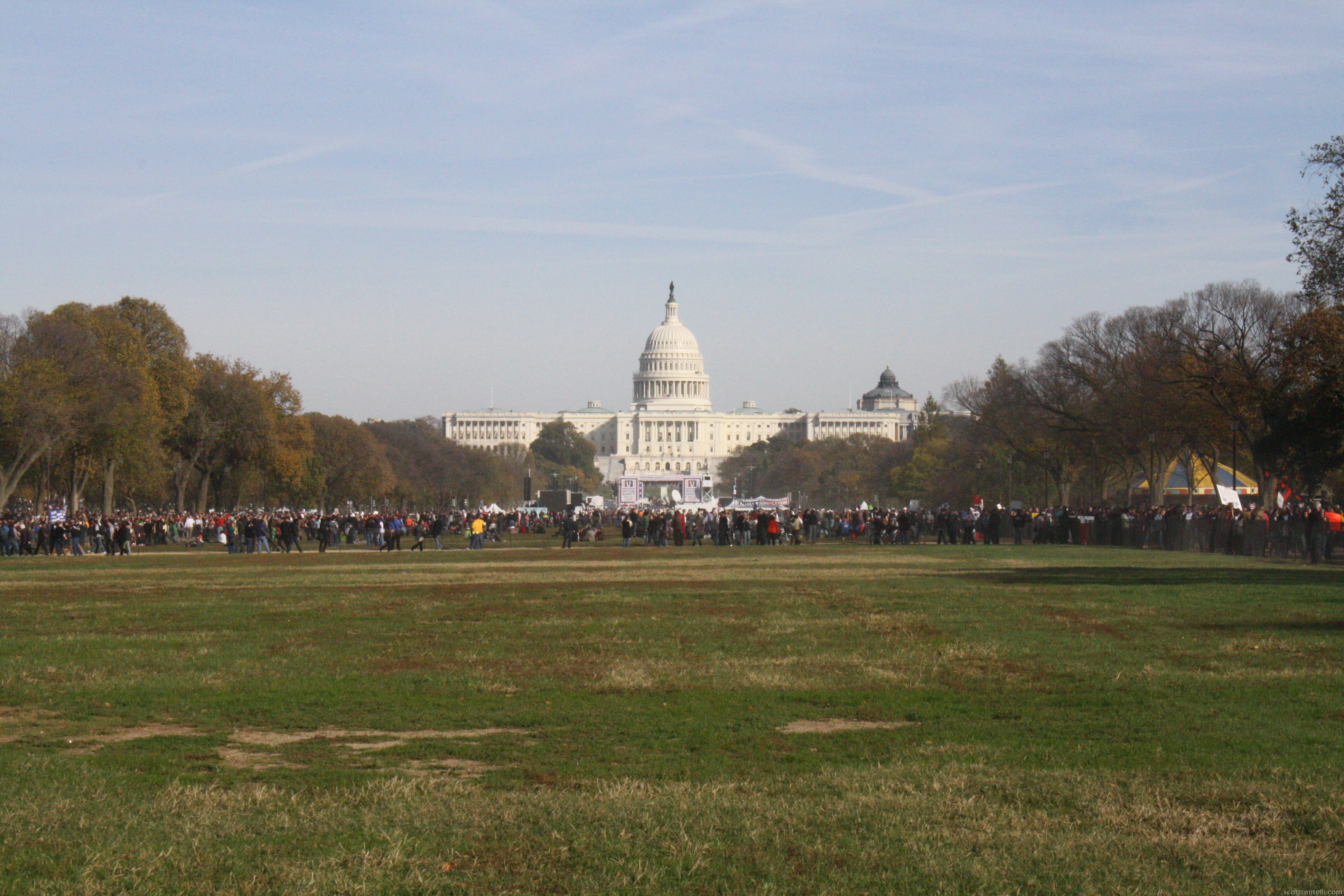 Less crowded view of the Capitol