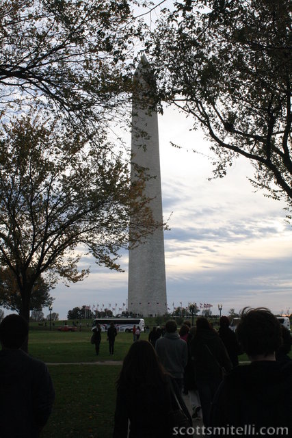 Approaching the Monument
