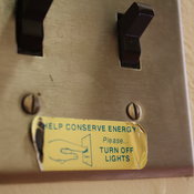 Ancient reminder to conserve power