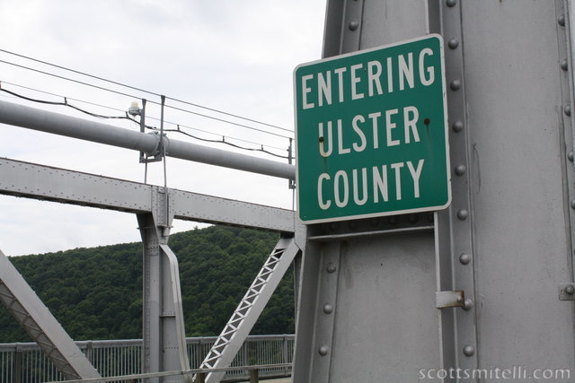Entering (actually, leaving) Ulster County
