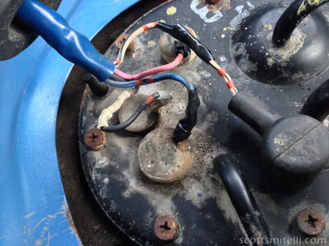 All the fuel pump wires had been clipped at one point. Maybe they took the tank out in a hurry.