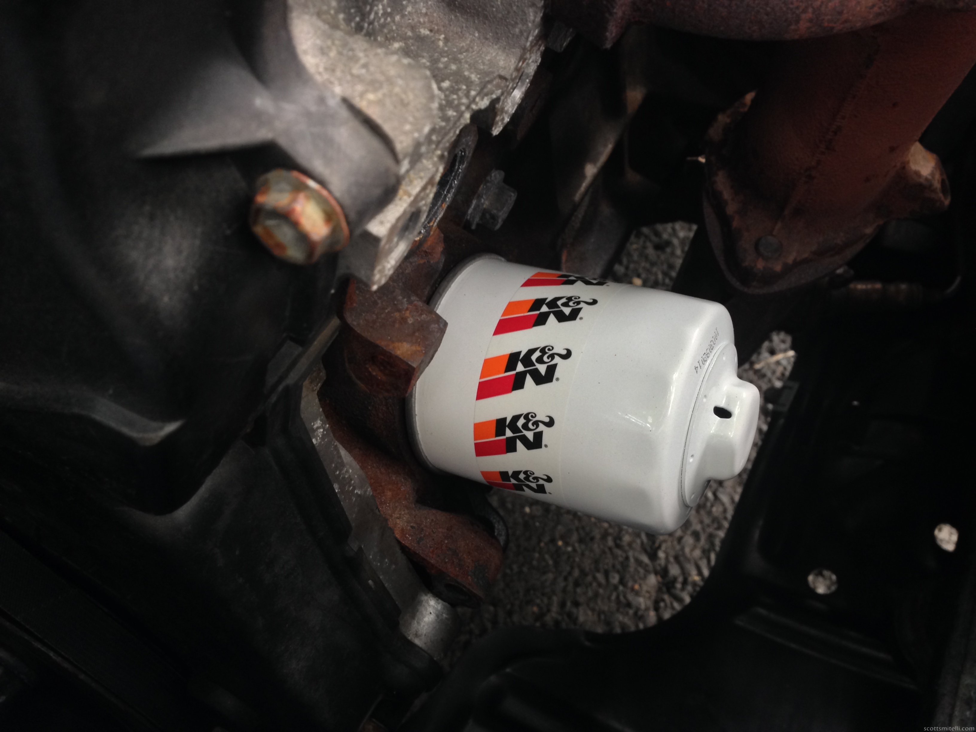 Somebody bought a twelve dollar oil filter...