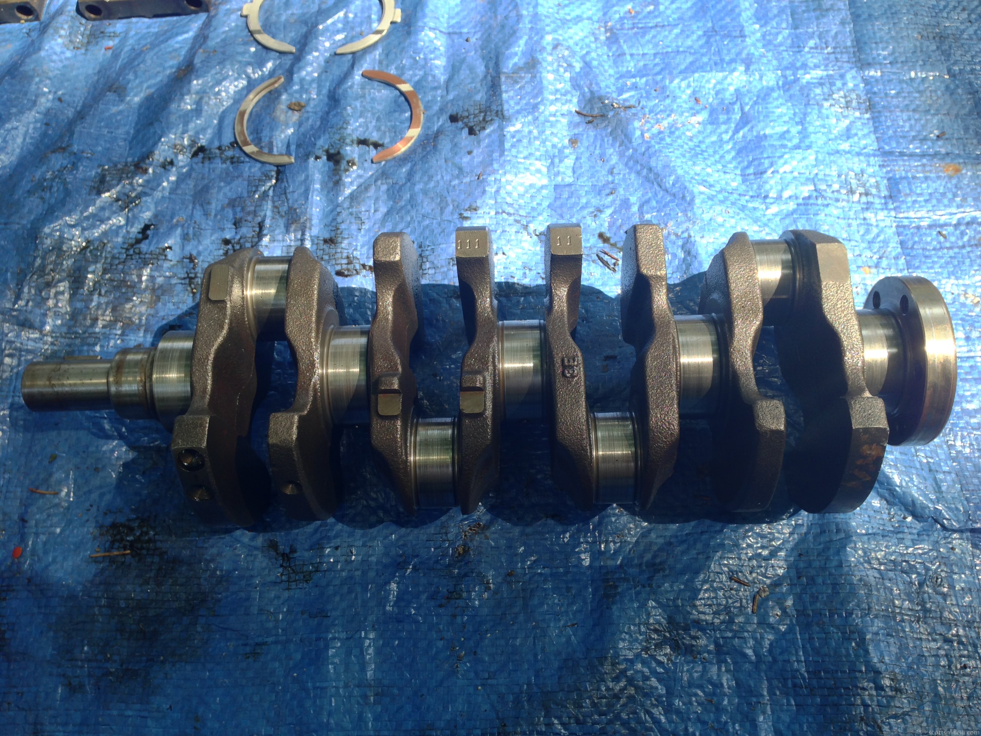 Overall view of the crankshaft