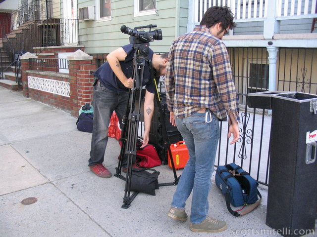Adam and Colin unpack the day's equipment