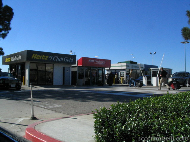 Collection of rental car buildings