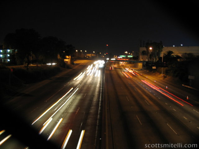 I take a trek to Garrett's place again. L.A. is interesting at night.