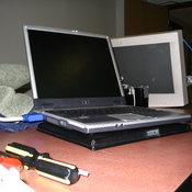Dan's laptop generates a signal