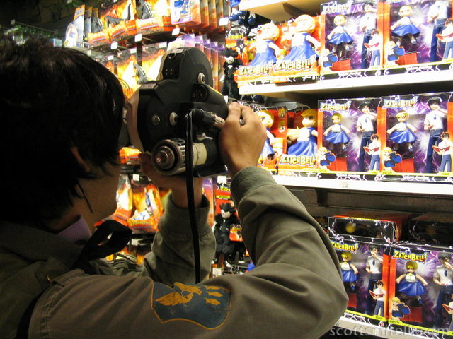 Filming inside a Toys "R" Us